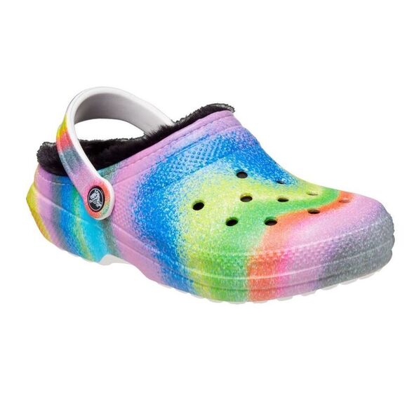CROCS Shoes - NWT Crocs Classic Lined Spray Dye Clog (208045) - White/Multi, $70